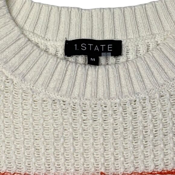 1.State Women's Loop Stitch Multi Color Stripe Sweater - Picture 5 of 8